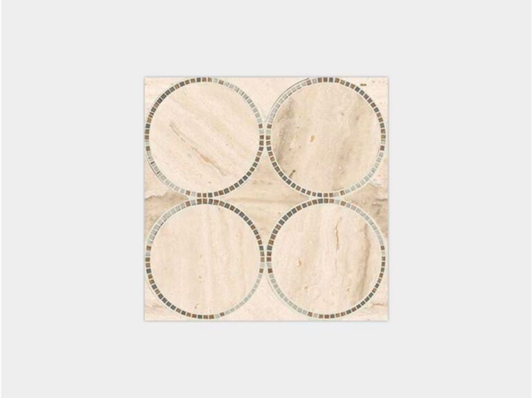 Tempo Circle Beige 12X12