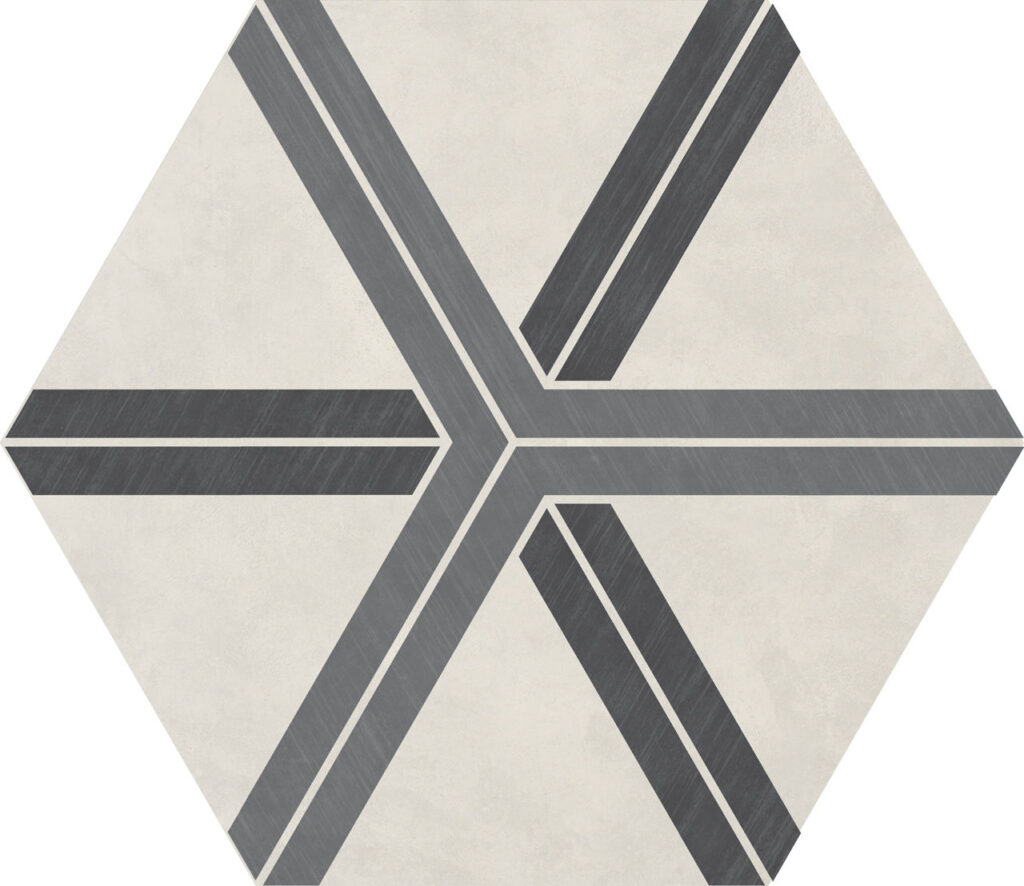 Bee Hive 24 x 20 Hexagon Matte Plot Cool Blend