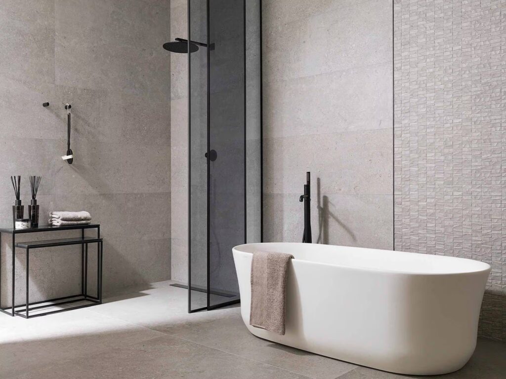 Berna 18 X 47 acero bathroom wall sample