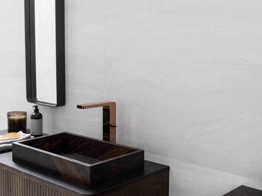 Butan 18 X 47 bone bathroom wall sample