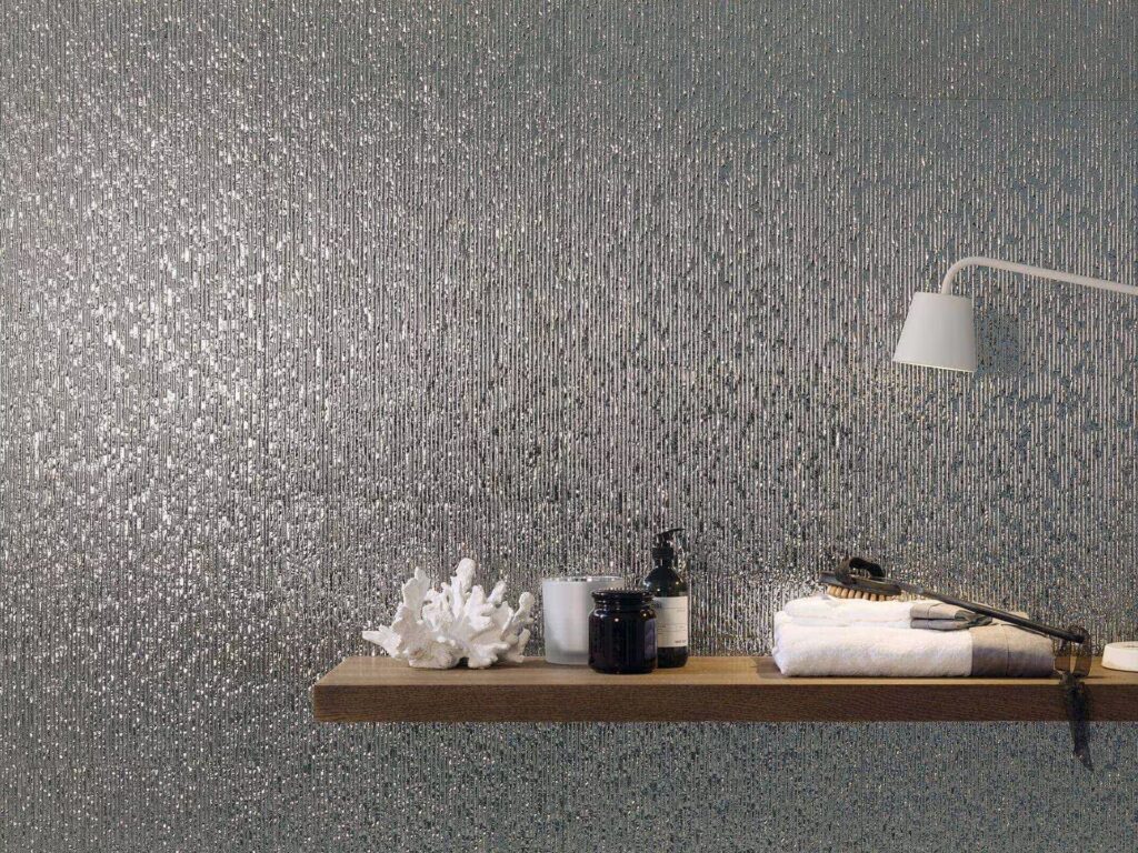 Columbia Silver 18 X 47 wall sample