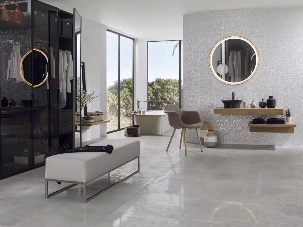 Cubica 13 X 39 blanco wall sample