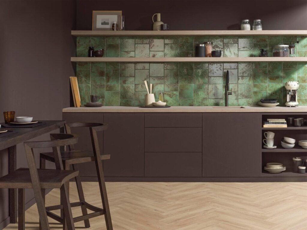 Fiji 8 X 8 green kitchen wall sample