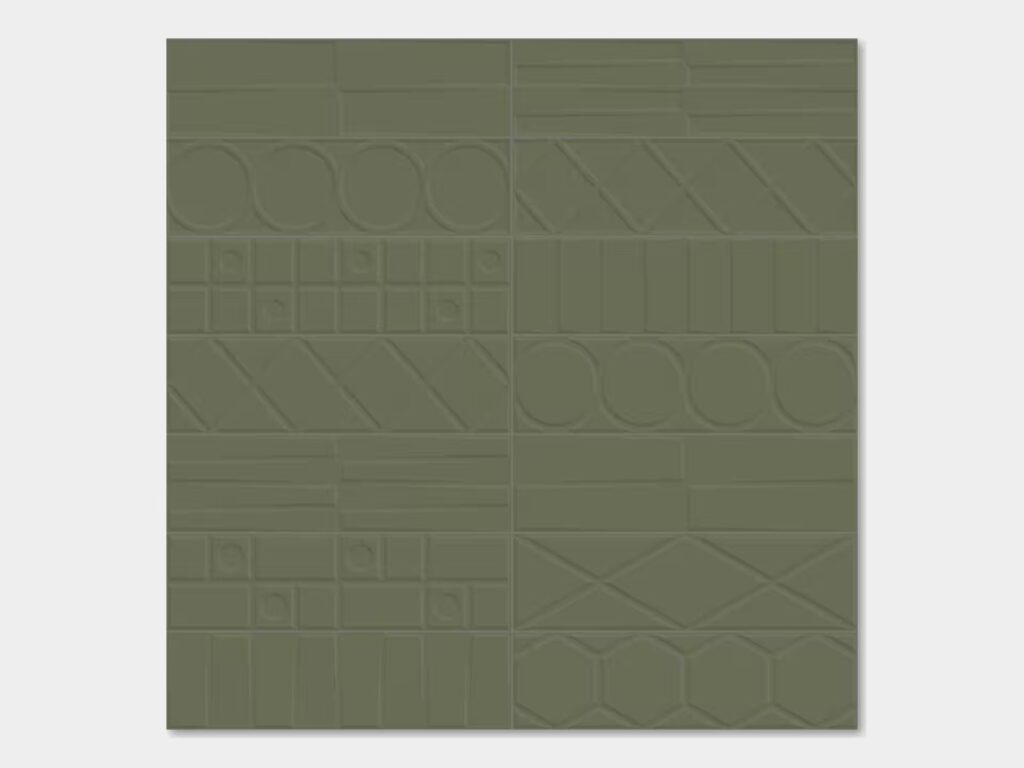 Geo 5 x 17 Deco Green