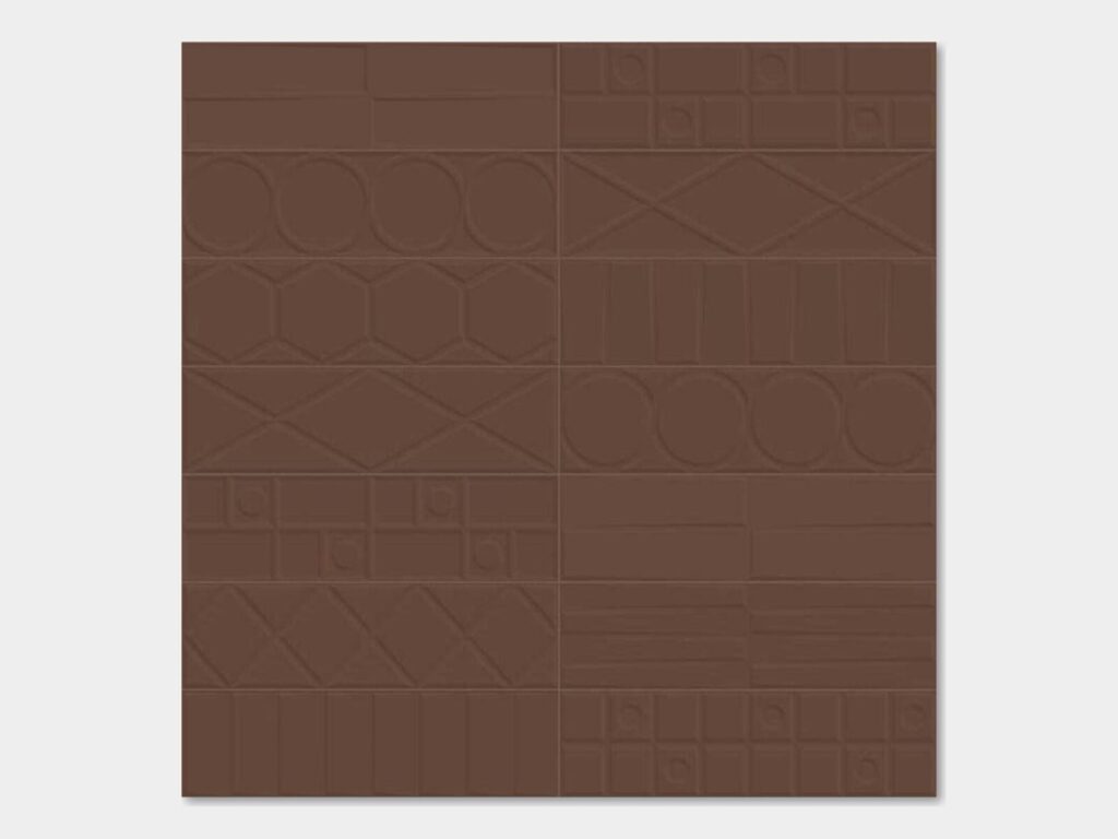 Geo 5 x 17 Deco Maroon