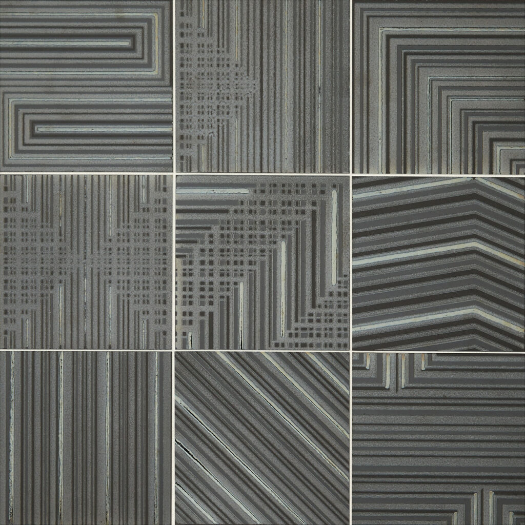 Geometric Fusion 8 x 8 Mix Graphite