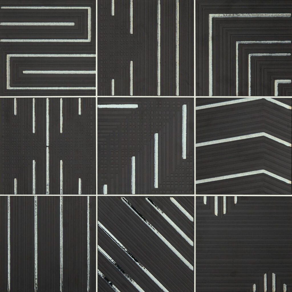 Geometric Fusion 8 x 8 Mix Obsidian