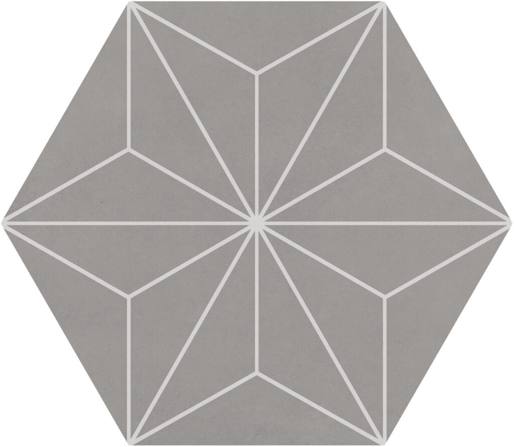 Scrapbook 8 x 9 Hexagon Matte Memory Grey Asanoha