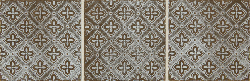 Vintage Metals 4 X 4 Flower Whitewash Classic Bronze