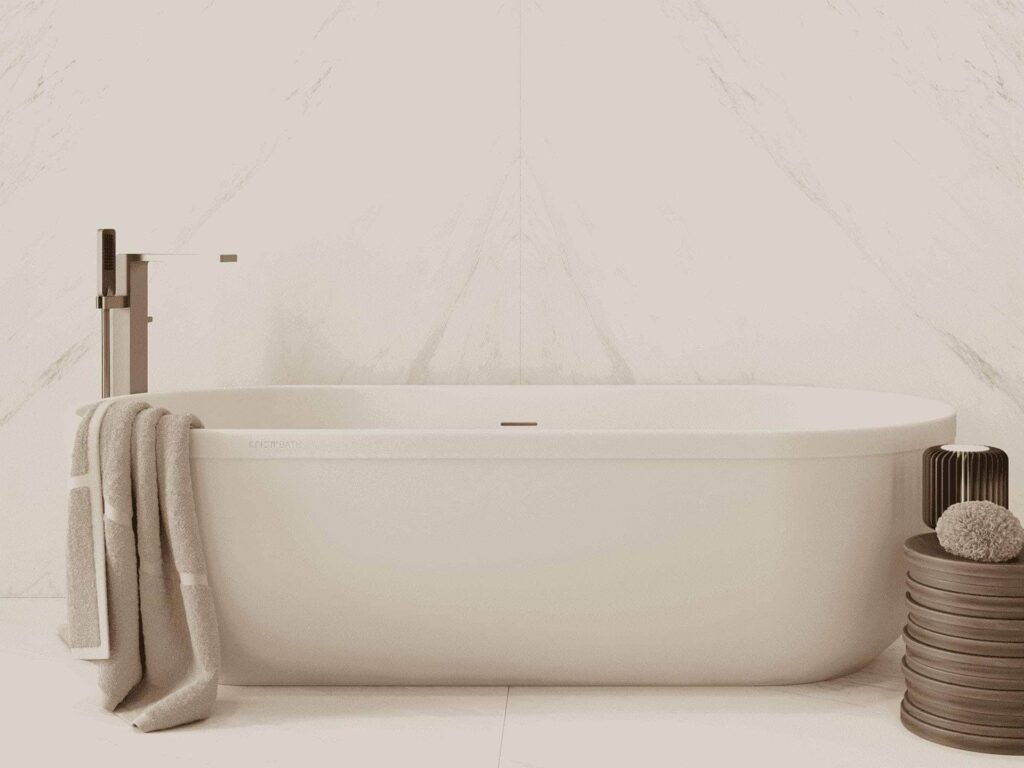 Glem White Nature 47X47 bathroom wall sample