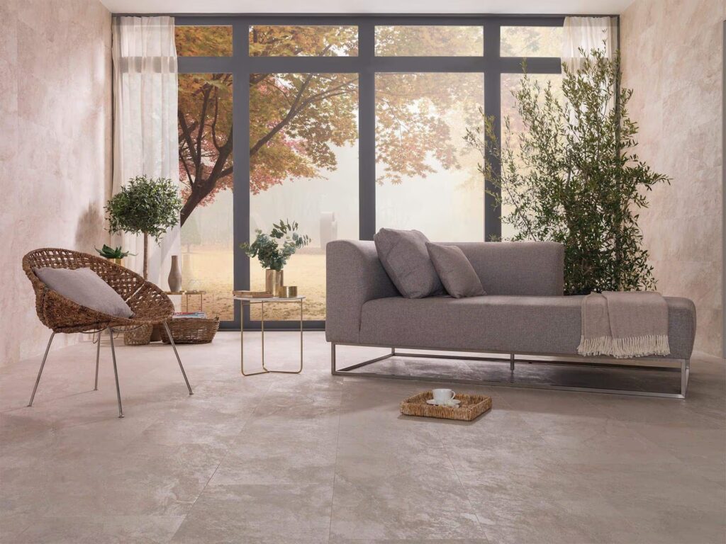 Image 13 x 39 Matte-Gloss Cream room sample