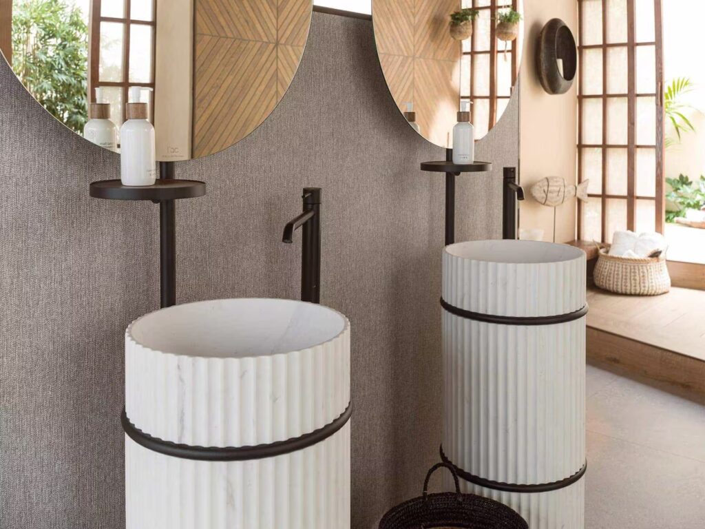 Linz 23 X 59 Matte topo bathroom wall sample