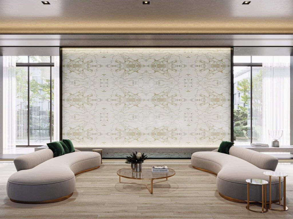Massa Bookmatch 23X59 living room wall sample