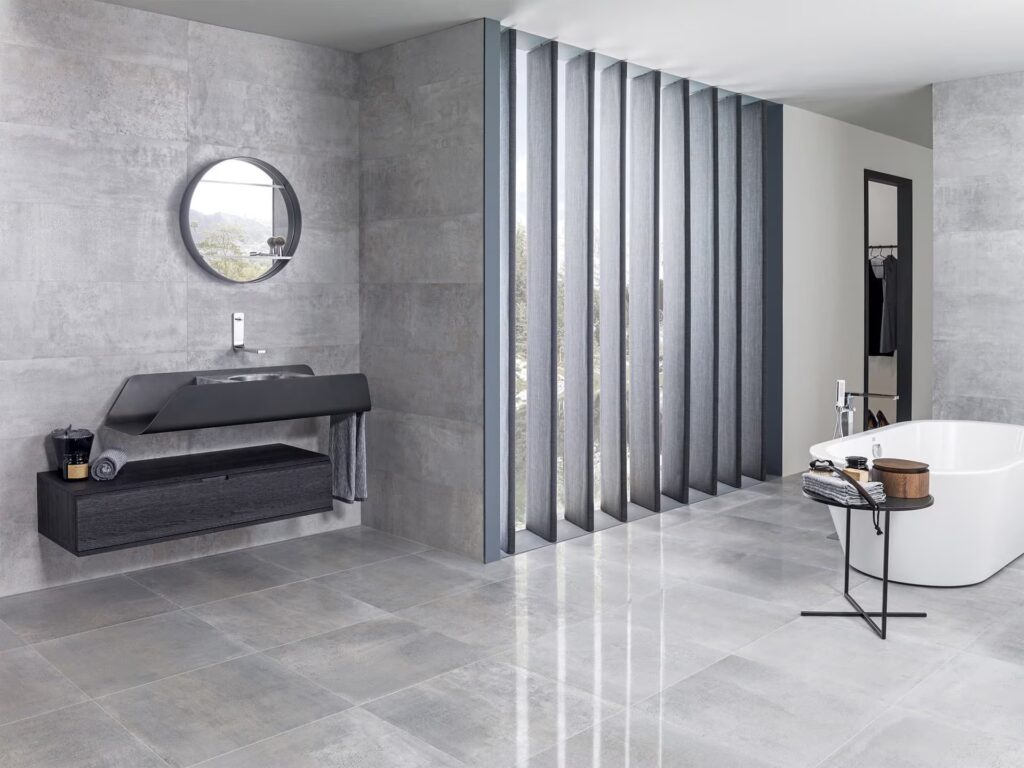 Metropolitan Antracita 18X47 wall sample bathroom