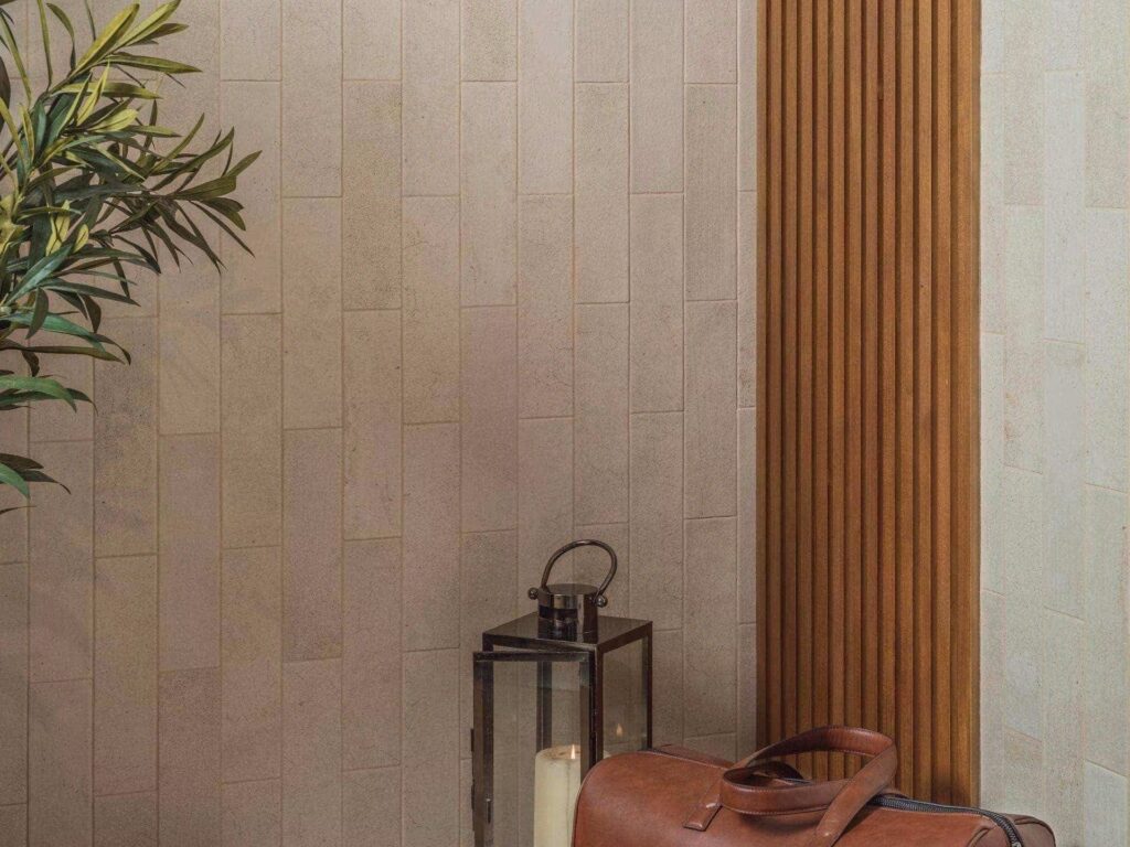 Parma Limestone 3X12 wall sample