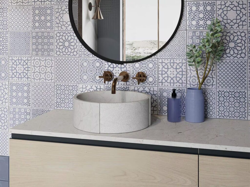 Ronda Deco Marino 6X6 bathroom wall sample