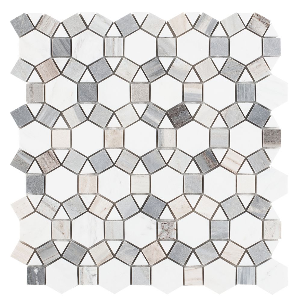 Aether Mosaic 11.5″ x 12″ in Blue and Loft