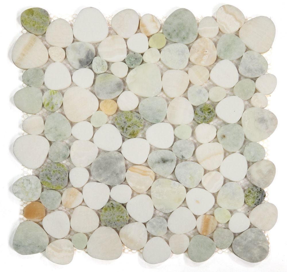 Aphrodite Onyx and Onyx White 12″ x 12″