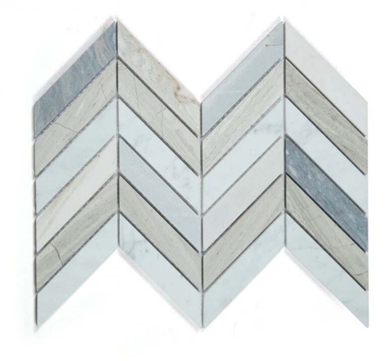 Chevron Blue 8 x 12
