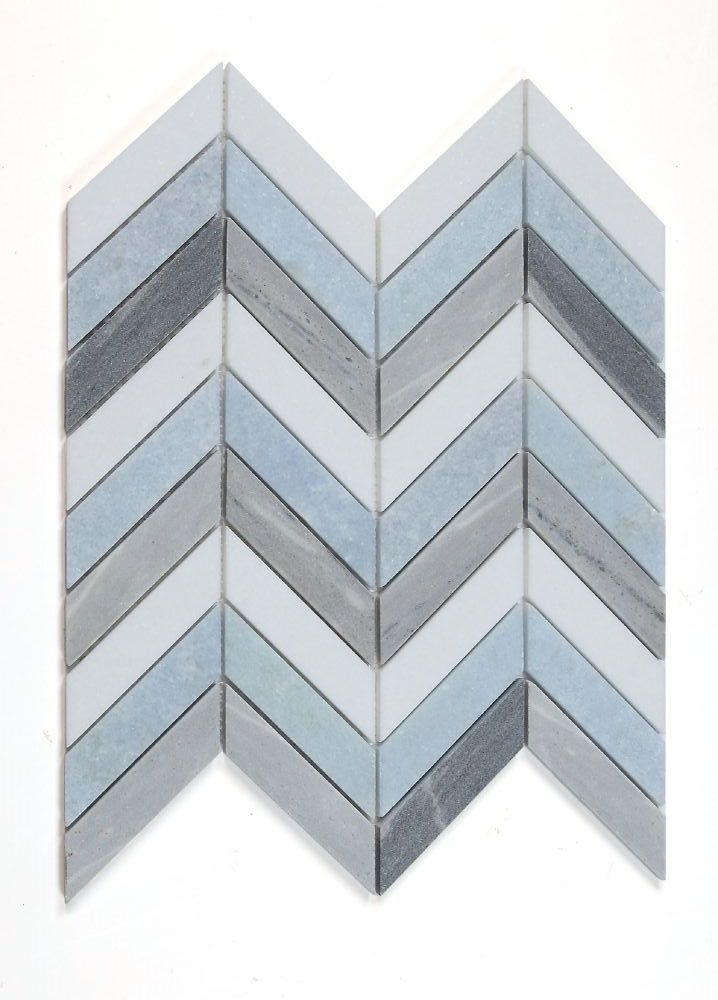Chevron Deep Ocean 10.75″ x 12.25″