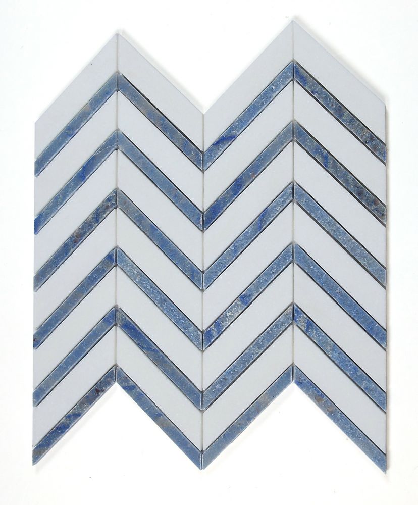 Chevron Royal Sapphire 12″ x 12″