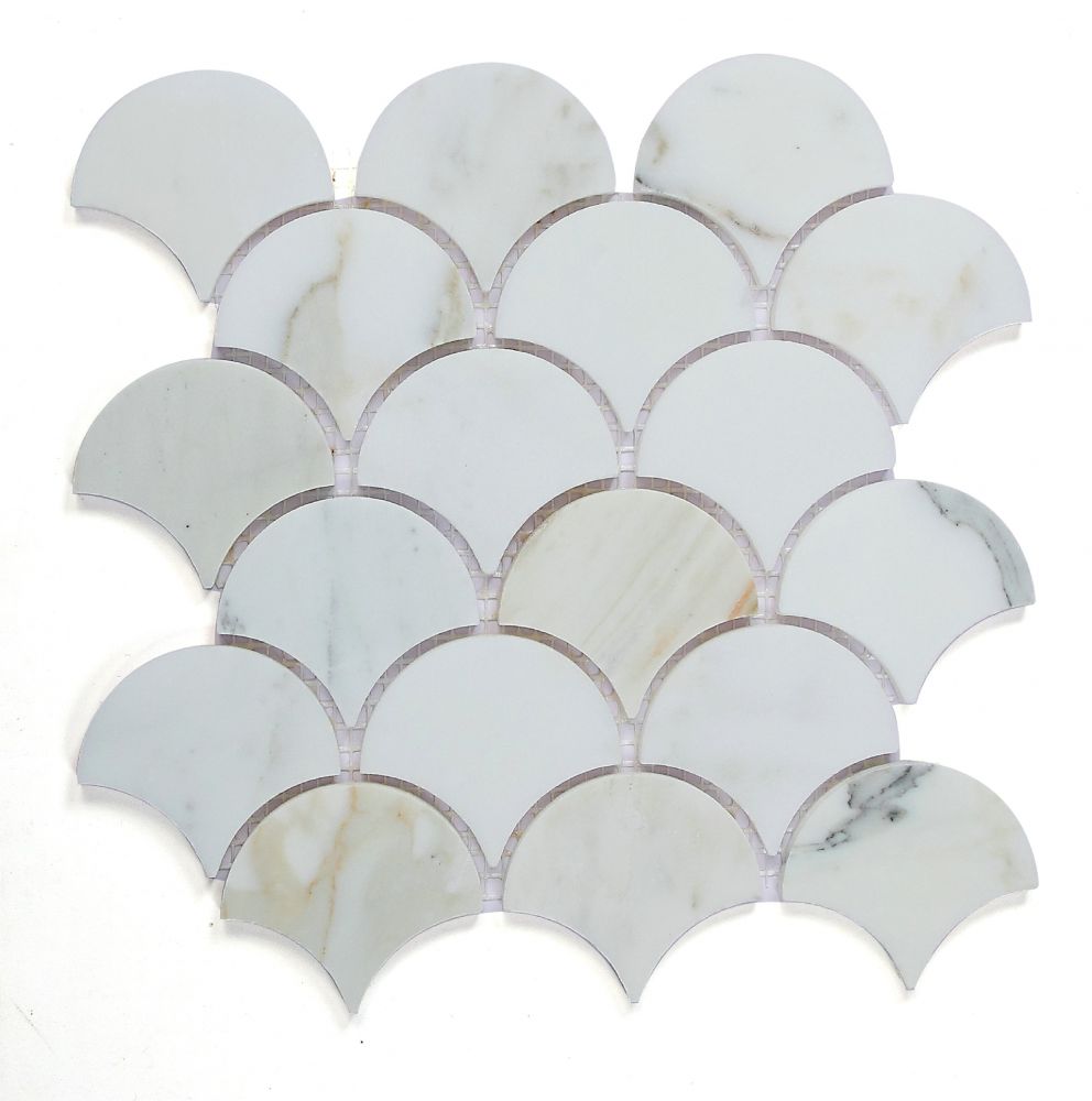 Dragon Scale Calacatta Gold 9.75″ x 10″