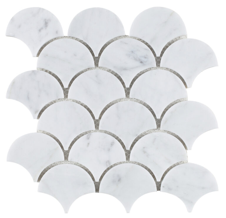 Dragon Scale Carrara 9.75 x 9.75