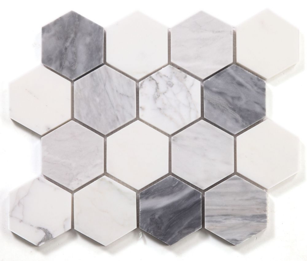 Hexagon Dusk 3″ x 3″ 10″ x 11.5″