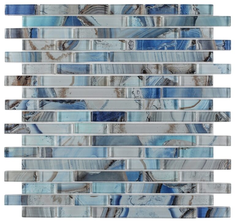 Linear Shell Blue 11.75 x 12