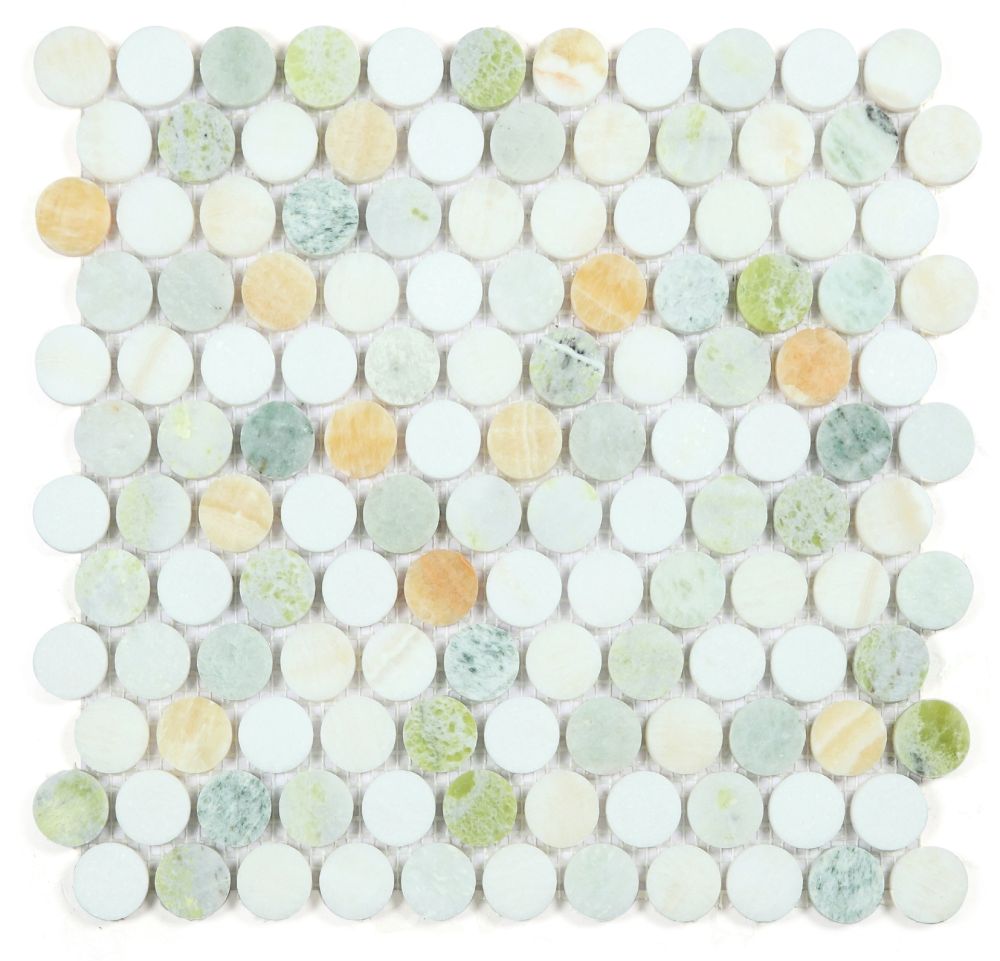 Penny Marble Onyx 11 x 11.75