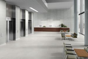 BUILDING BLOCKS™ CONCRETE 24 x 47 mist commercial floor sample