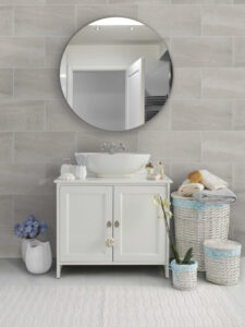 PORTO II™ 12 x 24 Fawn polished bathroom wall sample