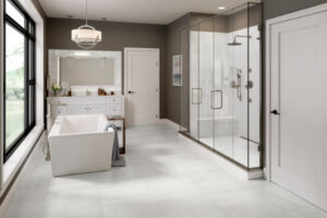 PORTO II™ 24 x 24 white bathroom scene