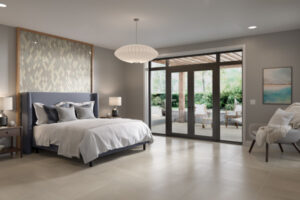 PORTO II™ 32 x 32 ivory matte room scene bedroom