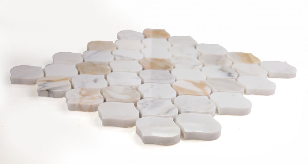 Water Drop Calacatta Gold Polished 11 x 11 sample