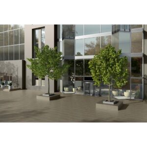 MILESTONE - 12X24, TAUPE, MATTE commercial outdoor scene