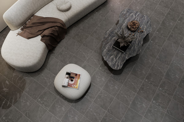 STERLINA II ASPHALT MATTE 12X12-POR floor sample