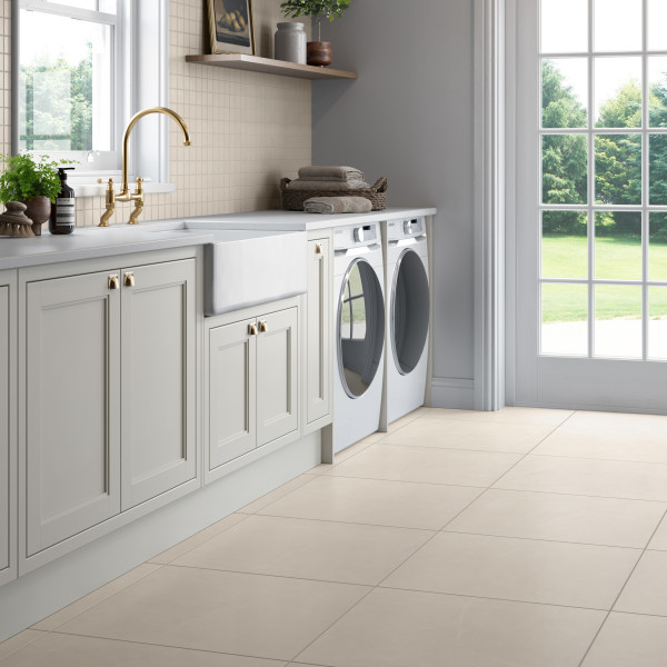 STERLINA II IVORY MATTE 24X24 kitchen floor sample 2