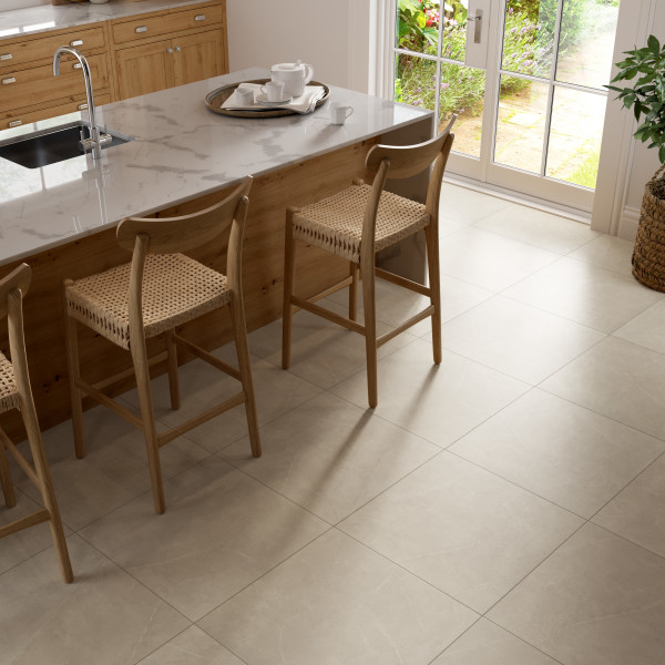 STERLINA II IVORY MATTE 24X24 kitchen floor smaple