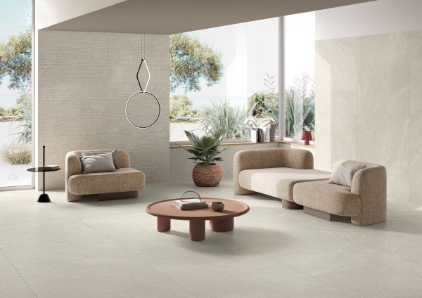 TERRAMOR BIANCO HONED 47X47-POR room scene