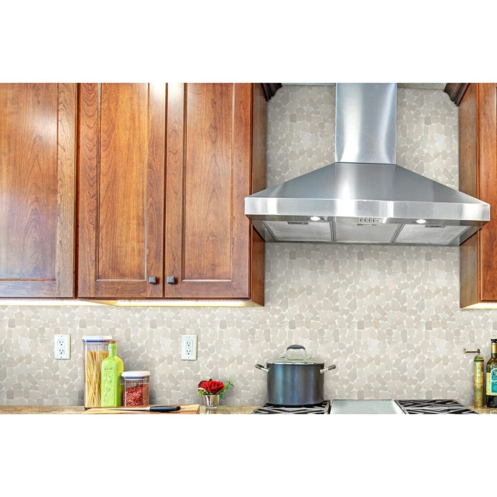 CULTURA - 12X12, IVORY, HONED kitchen wall sample