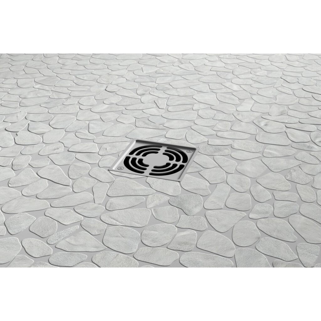 CULTURA - 12X12, WHITE, HONED drain