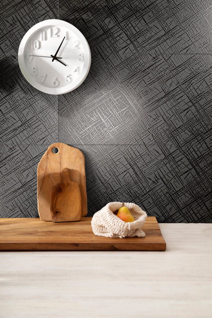 Carbon black sample wall