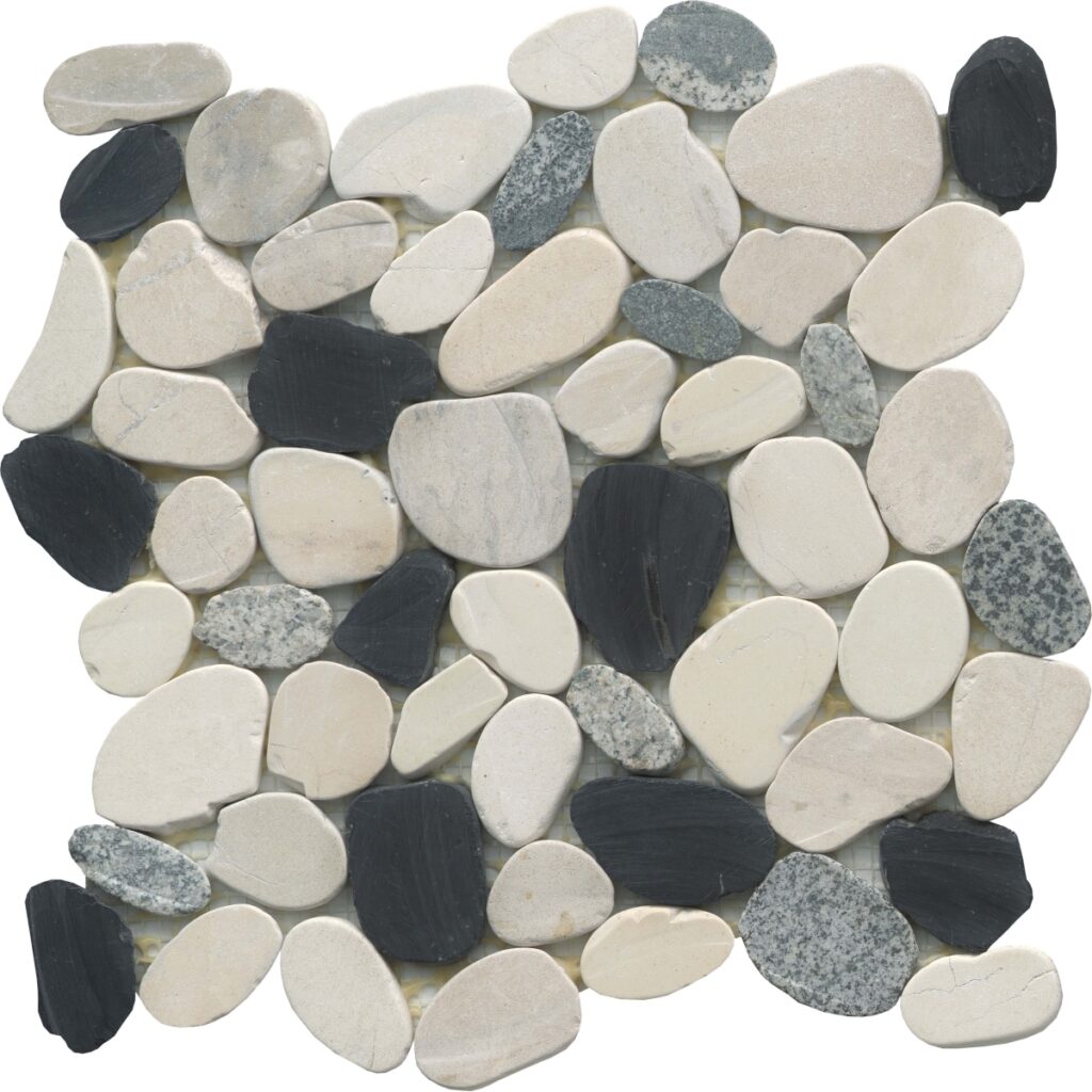 VENETIAN PEBBLES - 2X2:12X12 FLAT, ITALIA, SATIN
