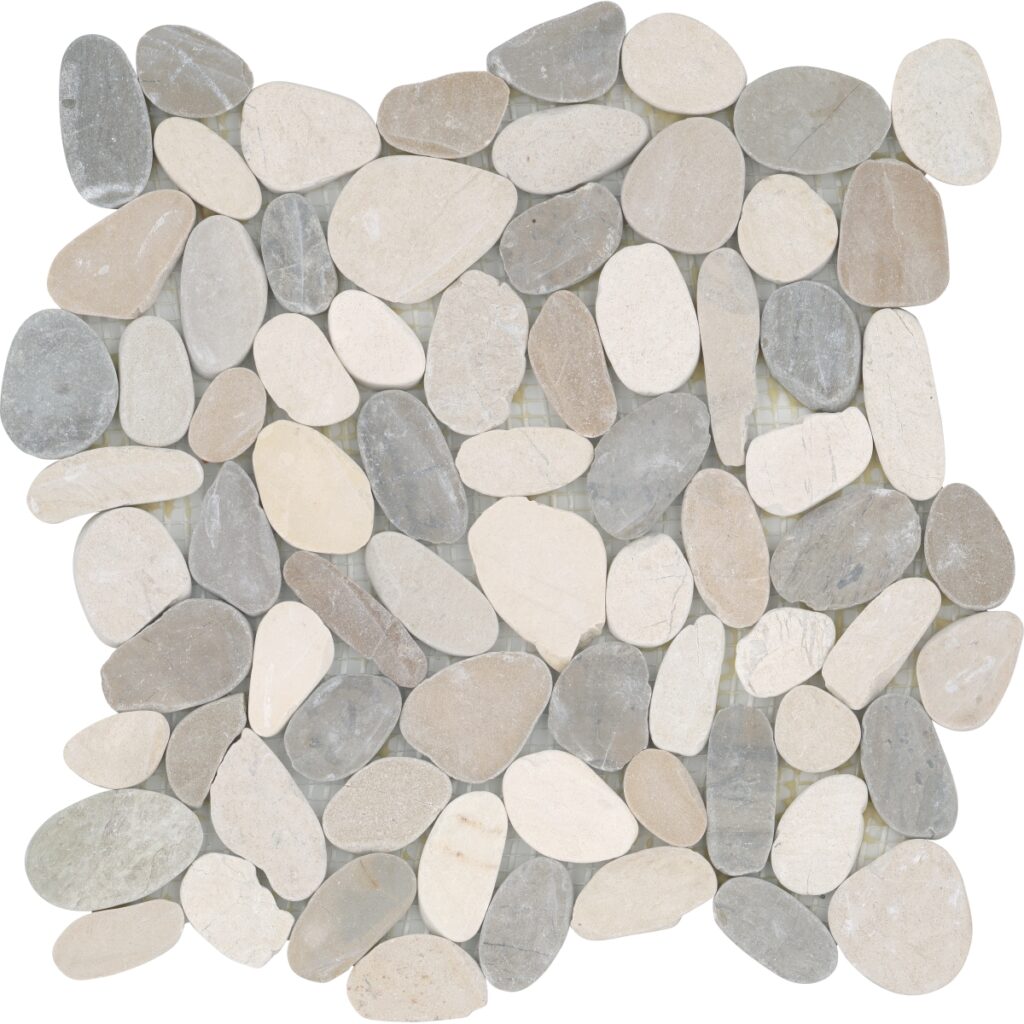 VENETIAN PEBBLES - 2X2:12X12 FLAT, MEDICI, SATIN