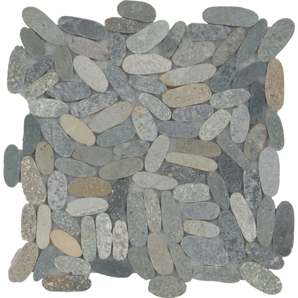 VENETIAN PEBBLES - 2X2:12X12 FLAT, MULTICOLOR, SATIN