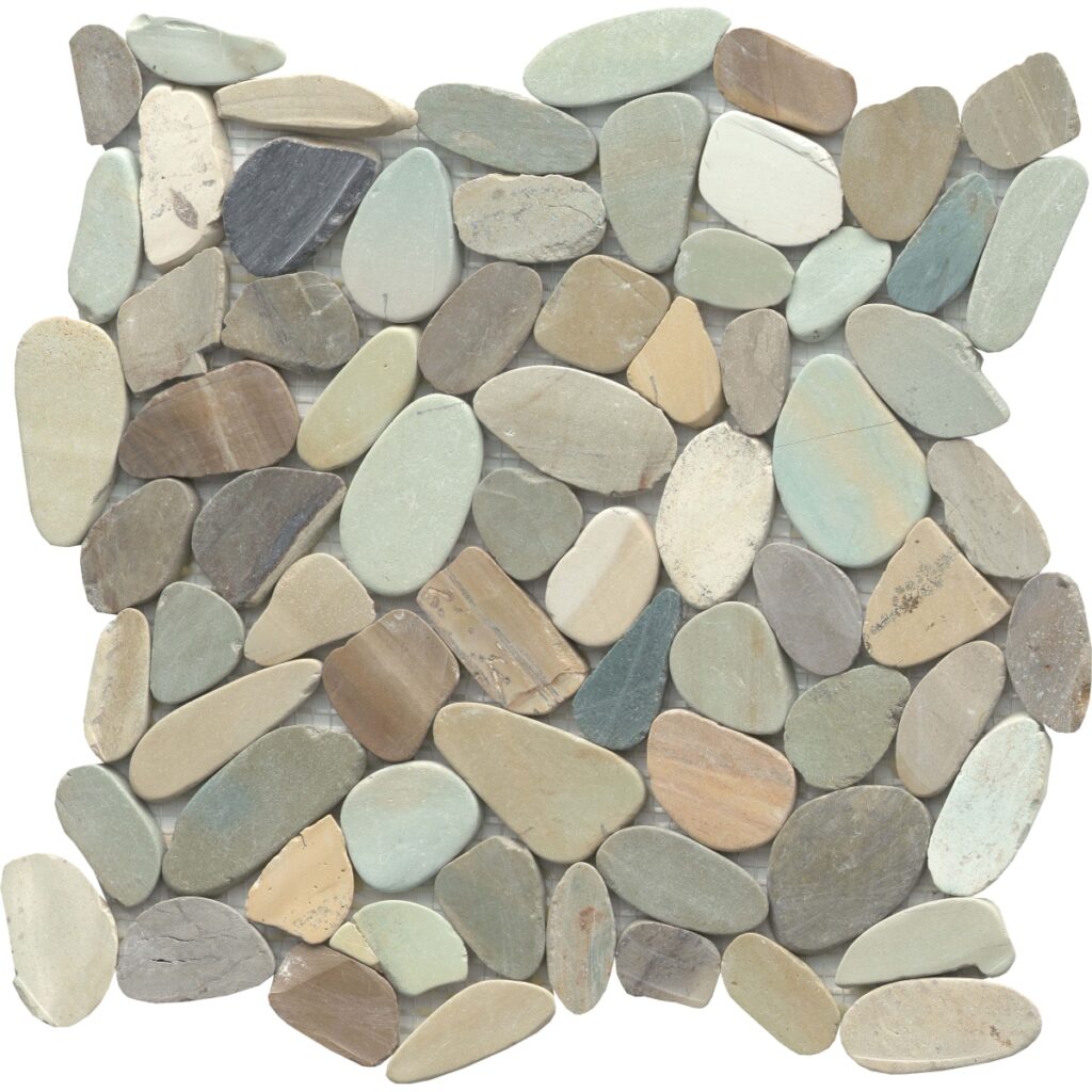 VENETIAN PEBBLES - 2X2:12X12 FLAT, PASTEL, SATIN