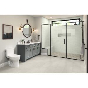 VENETIAN PEBBLES - 2X2:12X12 FLAT, PASTEL, SATIN shower pan