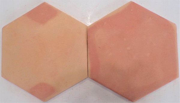 12″ & 8″ Saltillo Hexagon Natural Raw:Unsealed