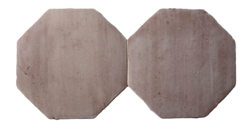 12″ & 8″ Saltillo Octagon White Wash Stained & Sealed